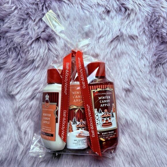 Bath & Body Works-Winter Candy Apple: 3-PC Body Lotion, Body Wash, Dry Shampoo - Picture 3 of 4